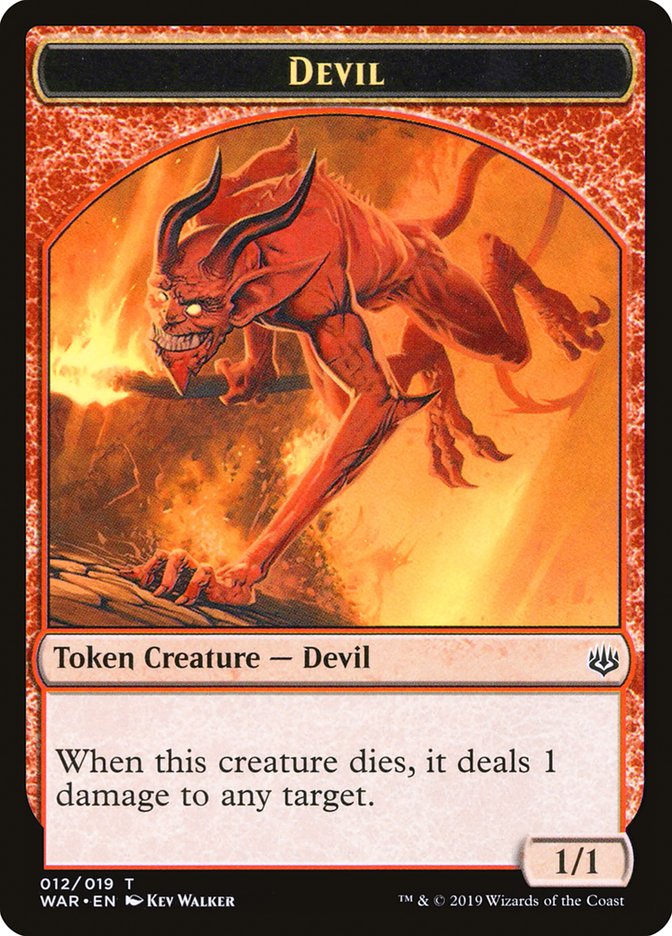 Devil Token [War of the Spark Tokens] | Gear Gaming Fayetteville