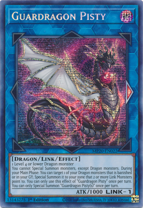 Guardragon Pisty [MP20-EN022] Prismatic Secret Rare | Gear Gaming Fayetteville