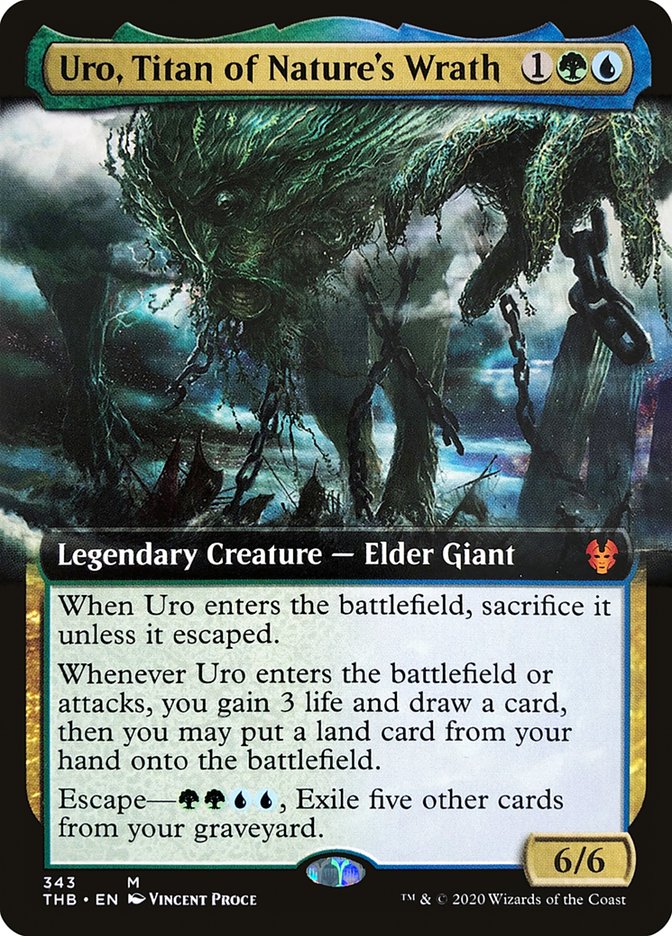 Uro, Titan of Nature's Wrath (Extended Art) [Theros Beyond Death] | Gear Gaming Fayetteville