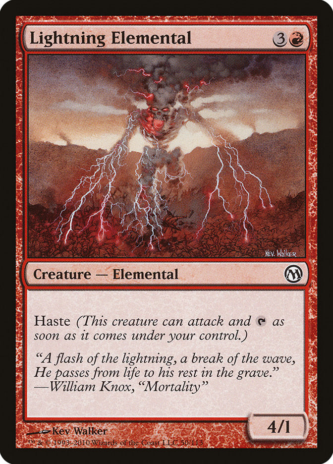 Lightning Elemental [Duels of the Planeswalkers] | Gear Gaming Fayetteville