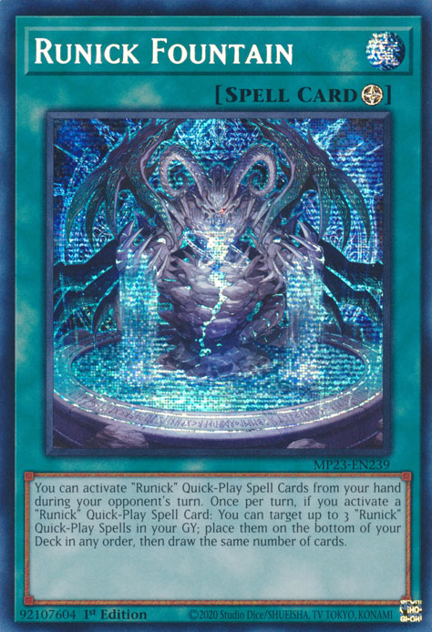 Runick Fountain [MP23-EN239] Prismatic Secret Rare | Gear Gaming Fayetteville