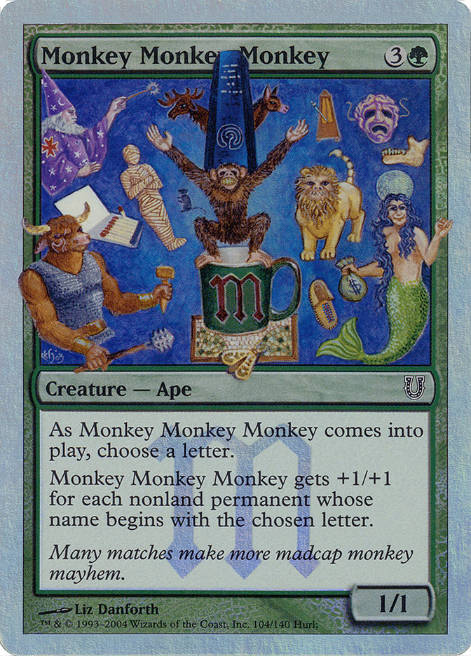 Monkey Monkey Monkey (Alternate Foil) [Unhinged] | Gear Gaming Fayetteville