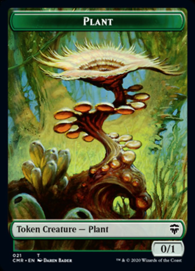 Illusion // Plant Double-Sided Token [Commander Legends Tokens] | Gear Gaming Fayetteville