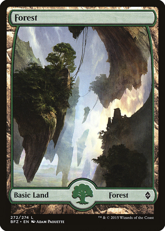 Forest (272) (Full Art) [Battle for Zendikar] | Gear Gaming Fayetteville