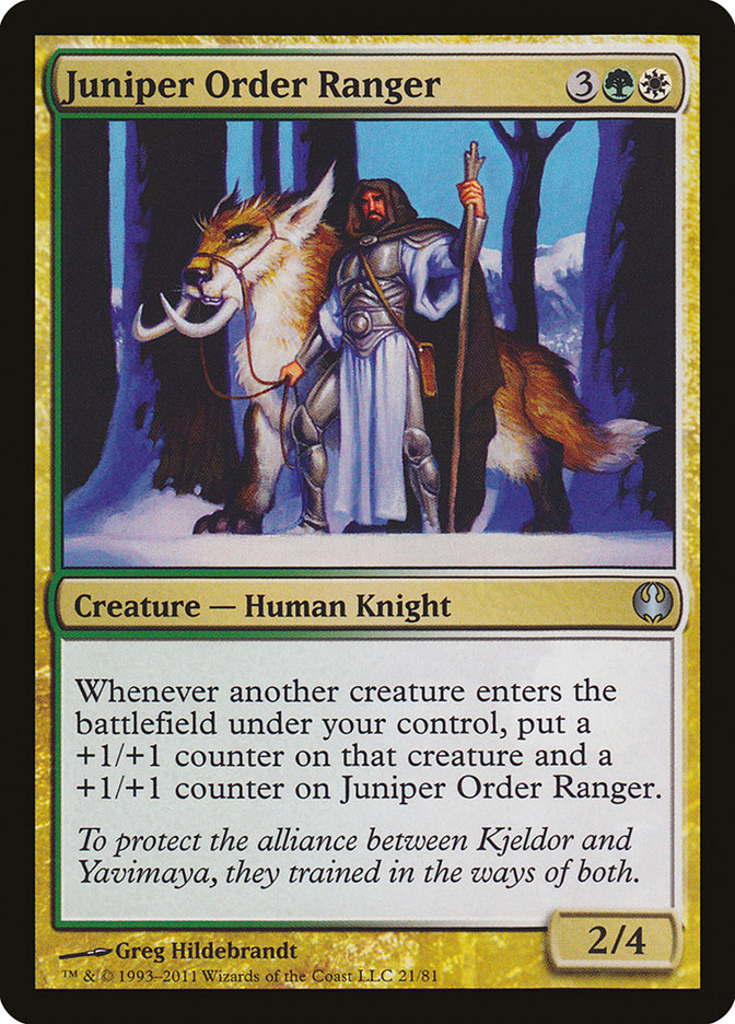 Juniper Order Ranger [Duel Decks: Knights vs. Dragons] | Gear Gaming Fayetteville