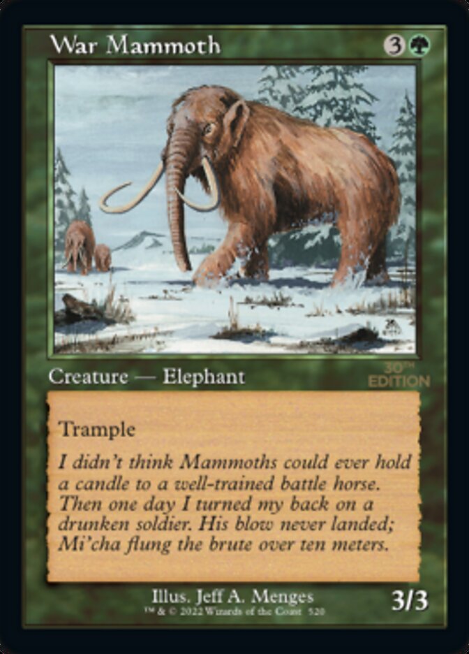 War Mammoth (Retro) [30th Anniversary Edition] | Gear Gaming Fayetteville