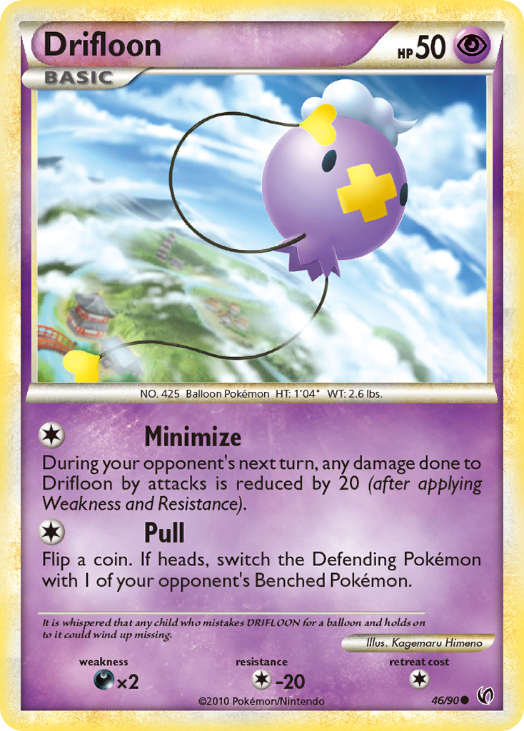 Drifloon (46/90) [HeartGold & SoulSilver: Undaunted] | Gear Gaming Fayetteville