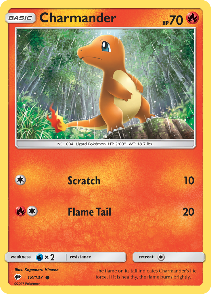 Charmander (18/147) [Sun & Moon: Burning Shadows] | Gear Gaming Fayetteville