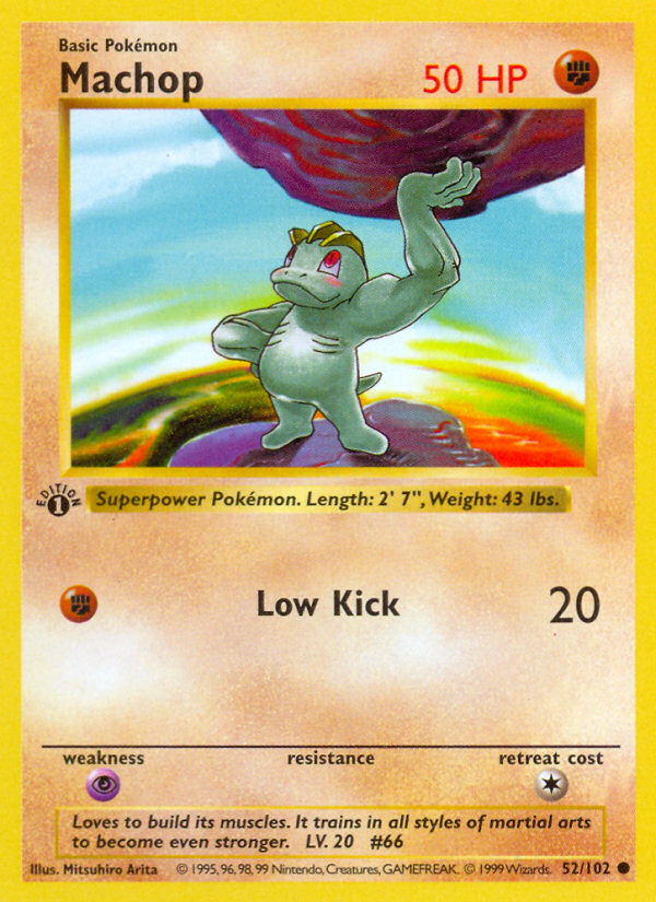 Machop (52/102) (Shadowless) [Base Set 1st Edition] | Gear Gaming Fayetteville