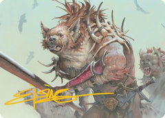 Gnoll Art Card (Gold-Stamped Signature) [Dungeons & Dragons: Adventures in the Forgotten Realms Art Series] | Gear Gaming Fayetteville