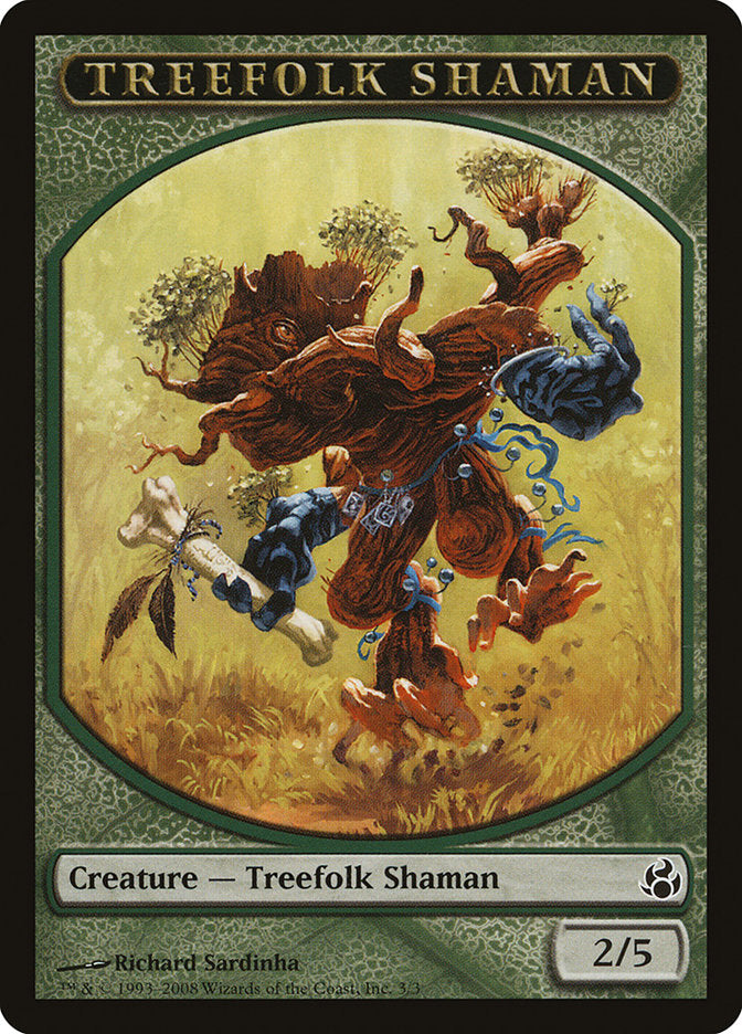 Treefolk Shaman Token [Morningtide Tokens] | Gear Gaming Fayetteville