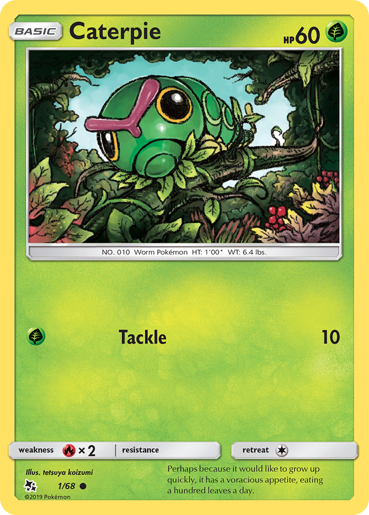 Caterpie (1/68) [Sun & Moon: Hidden Fates] | Gear Gaming Fayetteville