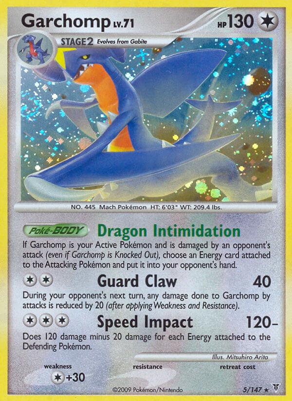 Garchomp (5/147) (Cracked Ice Holo) (Theme Deck Exclusive) [Platinum: Supreme Victors] | Gear Gaming Fayetteville