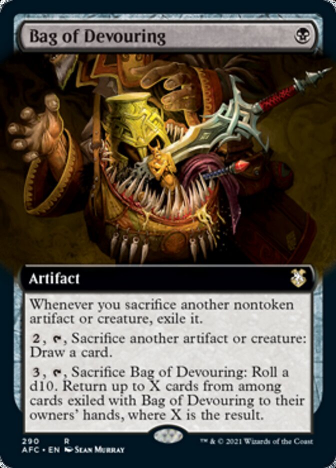 Bag of Devouring (Extended Art) [Dungeons & Dragons: Adventures in the Forgotten Realms Commander] | Gear Gaming Fayetteville