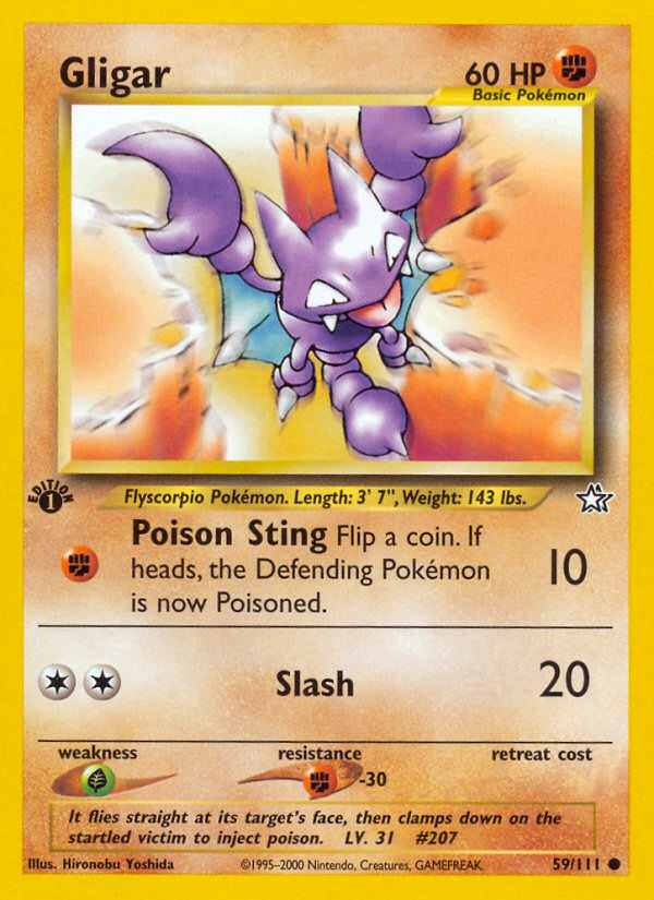 Gligar (59/111) [Neo Genesis 1st Edition] | Gear Gaming Fayetteville