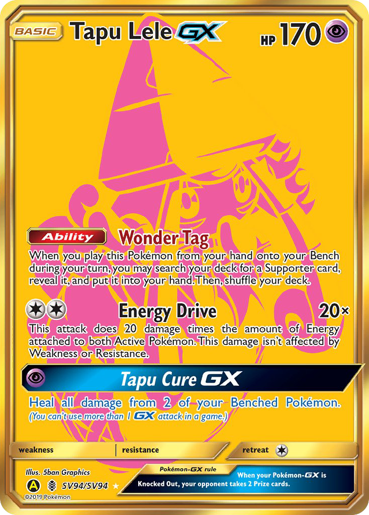 Tapu Lele GX (SV94/SV94) [Sun & Moon: Hidden Fates - Shiny Vault] | Gear Gaming Fayetteville