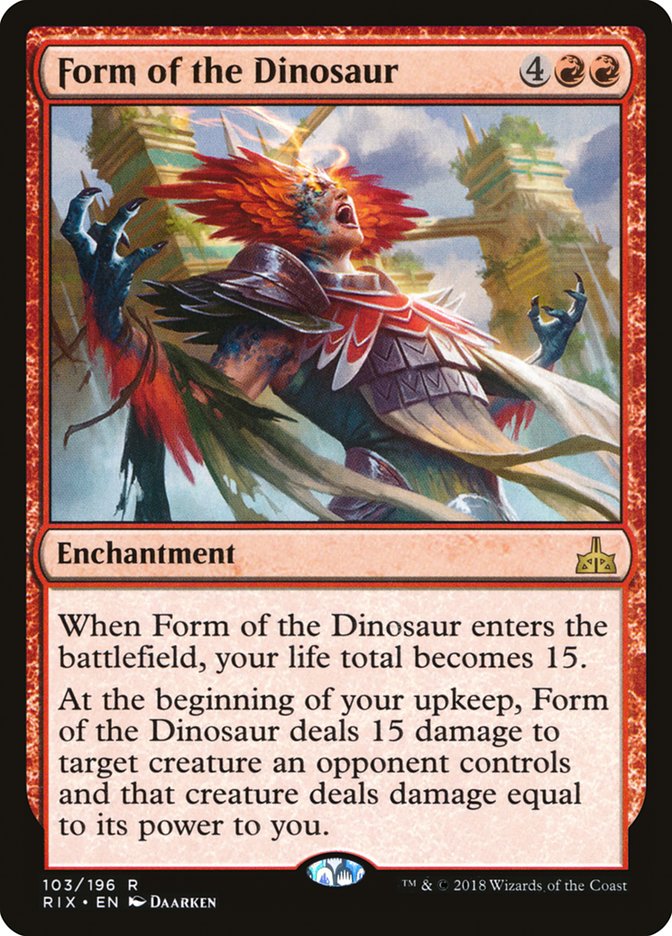 Form of the Dinosaur [Rivals of Ixalan] | Gear Gaming Fayetteville