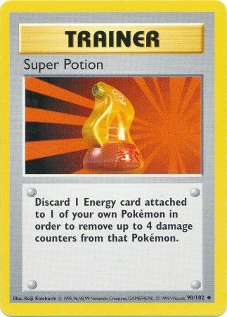 Super Potion (90/102) [Base Set Shadowless Unlimited] | Gear Gaming Fayetteville