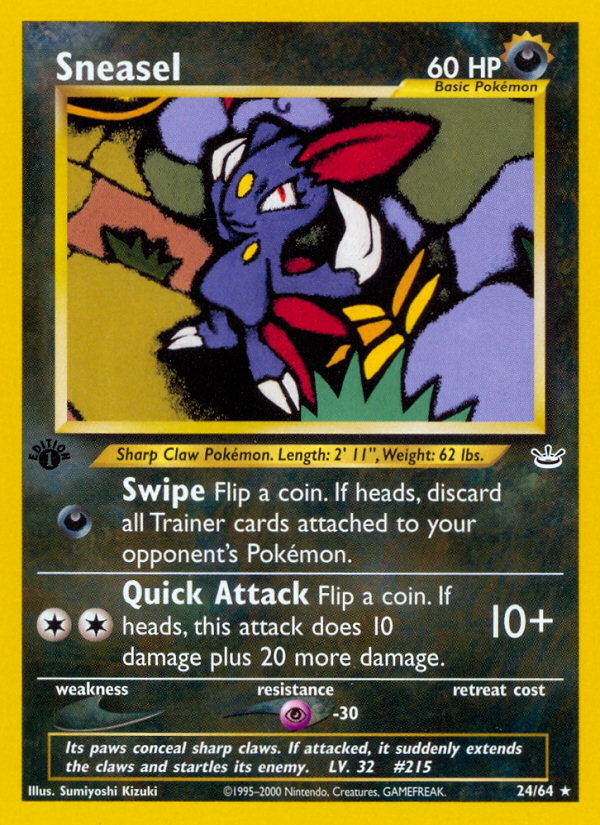 Sneasel (24/64) [Neo Revelation 1st Edition] | Gear Gaming Fayetteville