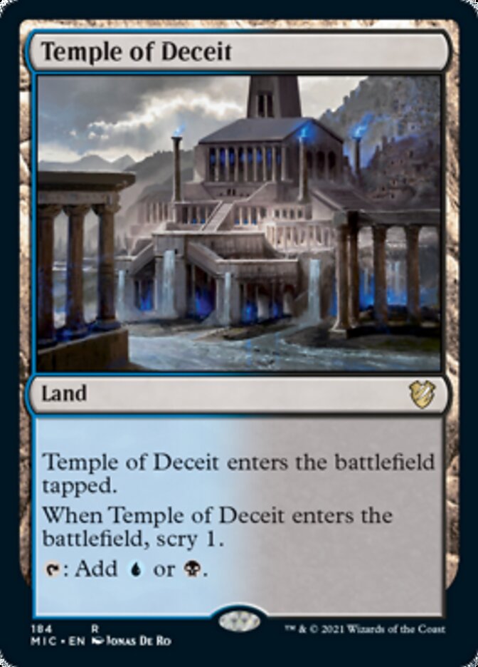 Temple of Deceit [Innistrad: Midnight Hunt Commander] | Gear Gaming Fayetteville