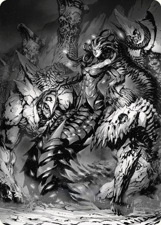 Vraska, Betrayal's Sting Art Card [Phyrexia: All Will Be One Art Series] | Gear Gaming Fayetteville