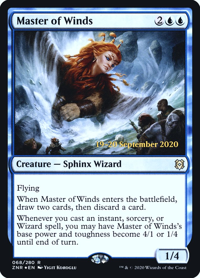 Master of Winds [Zendikar Rising Prerelease Promos] | Gear Gaming Fayetteville