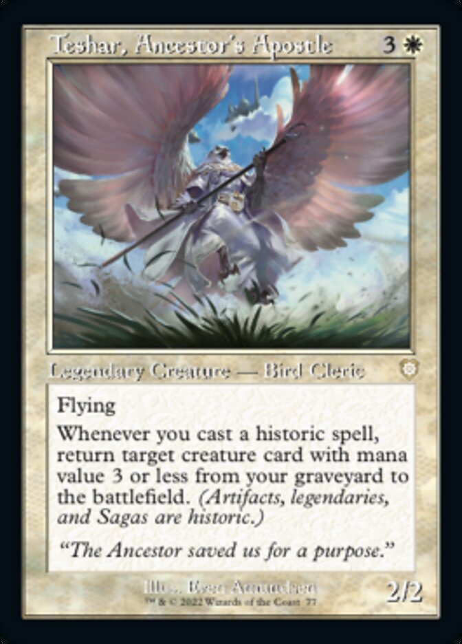 Teshar, Ancestor's Apostle (Retro) [The Brothers' War Commander] | Gear Gaming Fayetteville