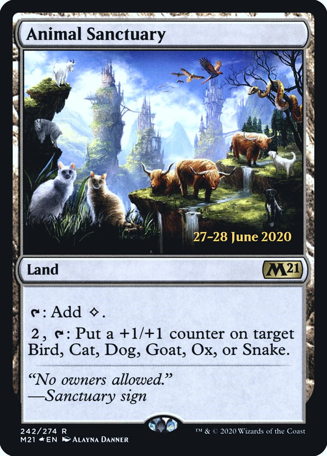 Animal Sanctuary [Core Set 2021 Prerelease Promos] | Gear Gaming Fayetteville