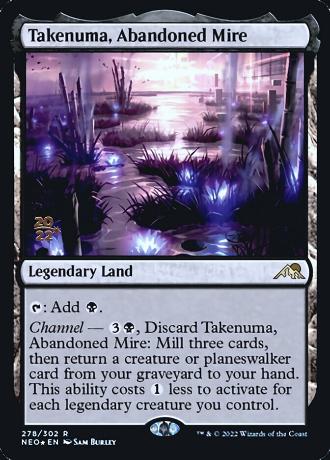 Takenuma, Abandoned Mire [Kamigawa: Neon Dynasty Prerelease Promos] | Gear Gaming Fayetteville