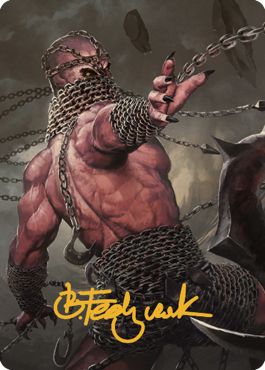 Chain Devil Art Card (Gold-Stamped Signature) [Commander Legends: Battle for Baldur's Gate Art Series] | Gear Gaming Fayetteville