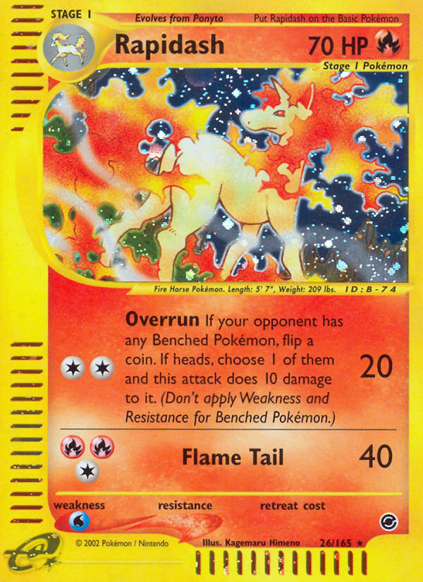 Rapidash (26/165) [Expedition: Base Set] | Gear Gaming Fayetteville