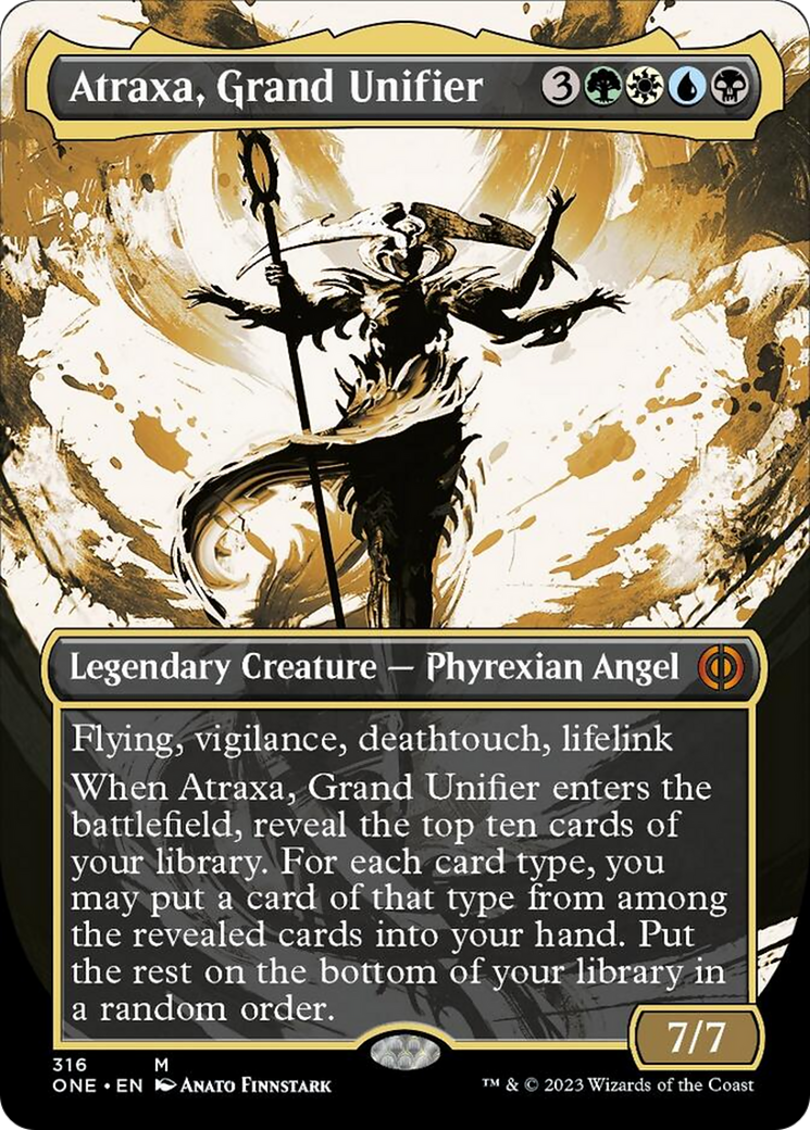 Atraxa, Grand Unifier (Borderless Ichor) [Phyrexia: All Will Be One] | Gear Gaming Fayetteville