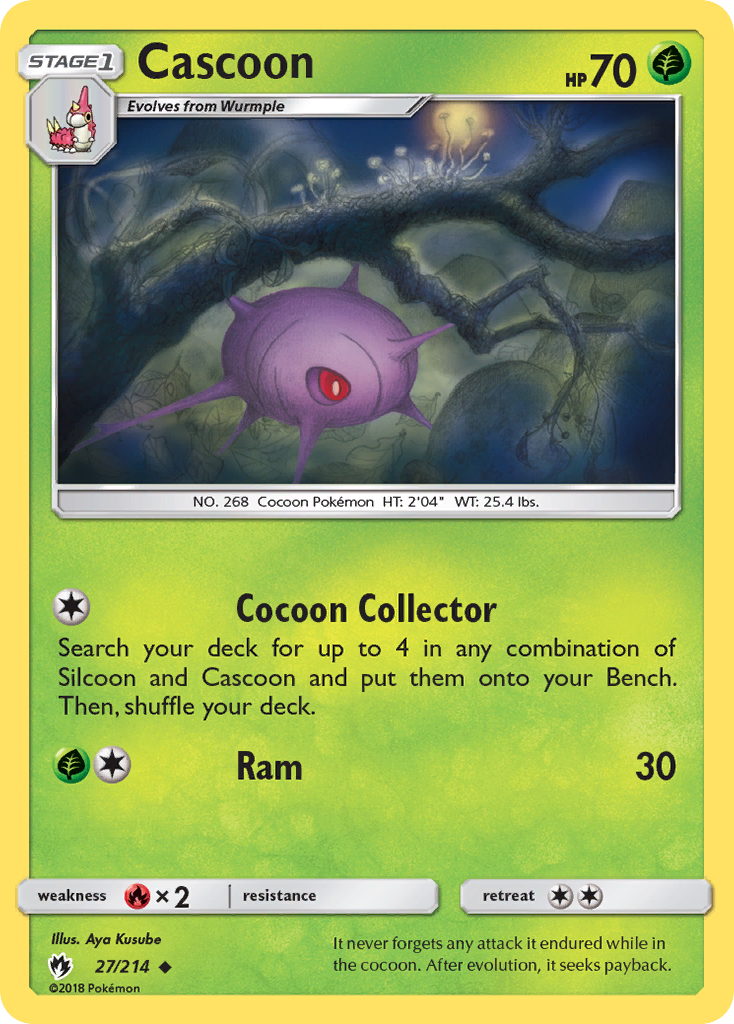 Cascoon (27/214) [Sun & Moon: Lost Thunder] | Gear Gaming Fayetteville