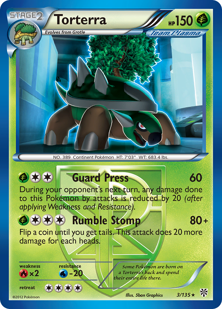 Torterra (3/135) [Black & White: Plasma Storm] | Gear Gaming Fayetteville