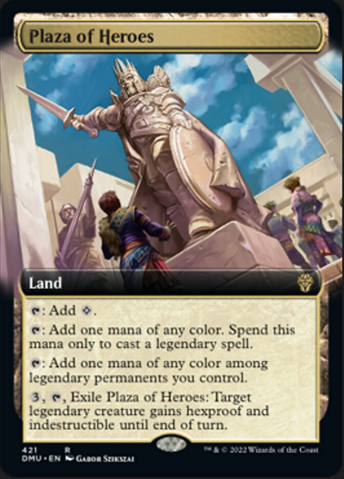 Plaza of Heroes (Extended Art) [Dominaria United] | Gear Gaming Fayetteville