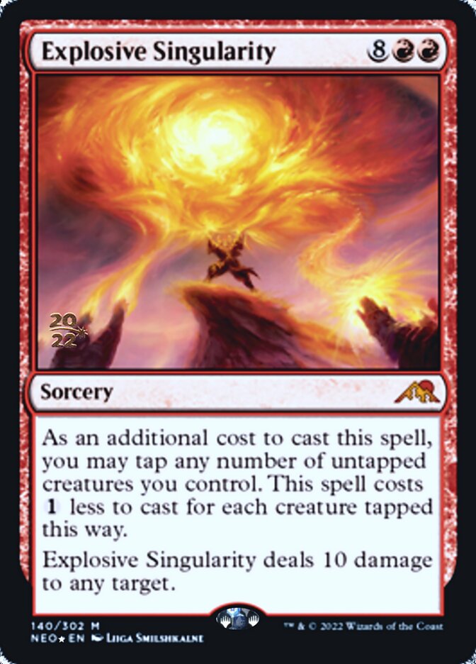 Explosive Singularity [Kamigawa: Neon Dynasty Prerelease Promos] | Gear Gaming Fayetteville