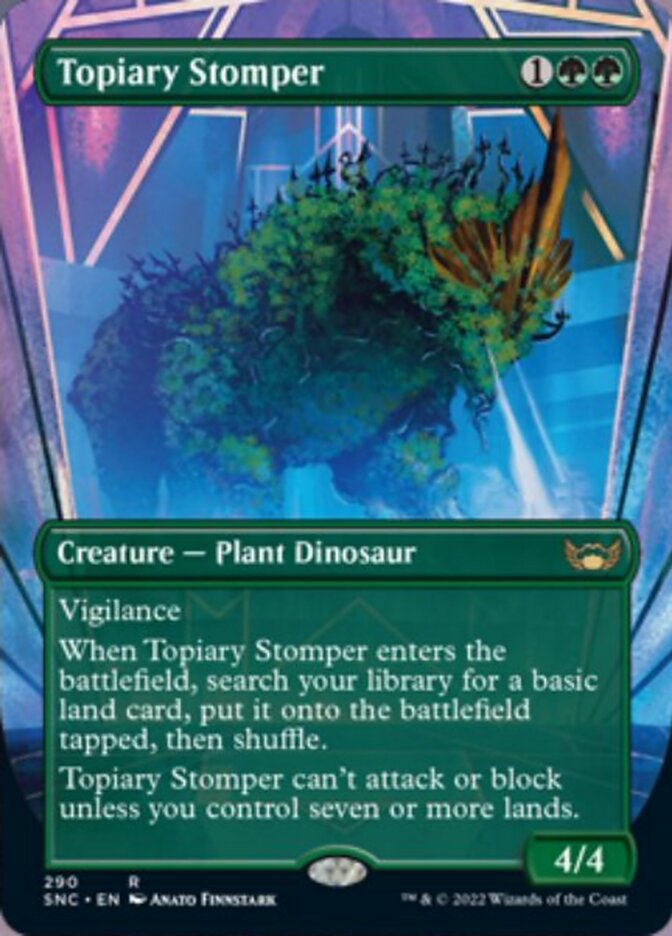 Topiary Stomper (Borderless Alternate Art) [Streets of New Capenna] | Gear Gaming Fayetteville