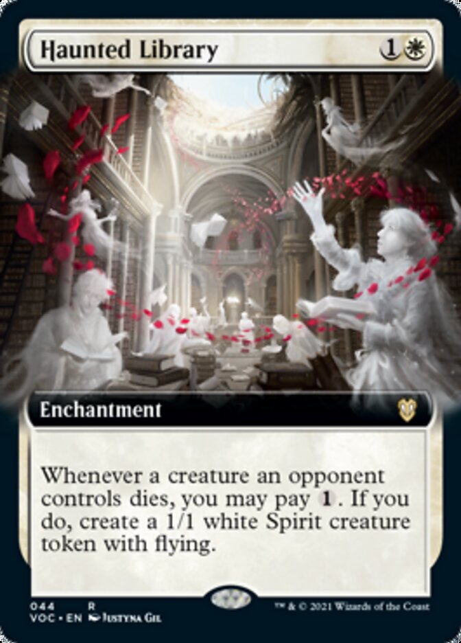 Haunted Library (Extended Art) [Innistrad: Crimson Vow Commander] | Gear Gaming Fayetteville