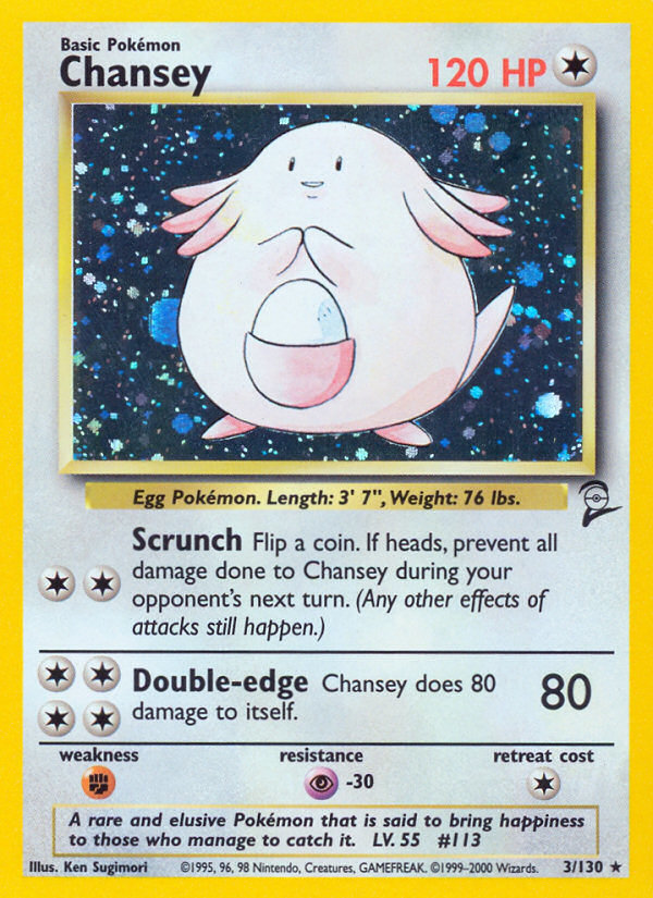 Chansey (3/130) [Base Set 2] | Gear Gaming Fayetteville