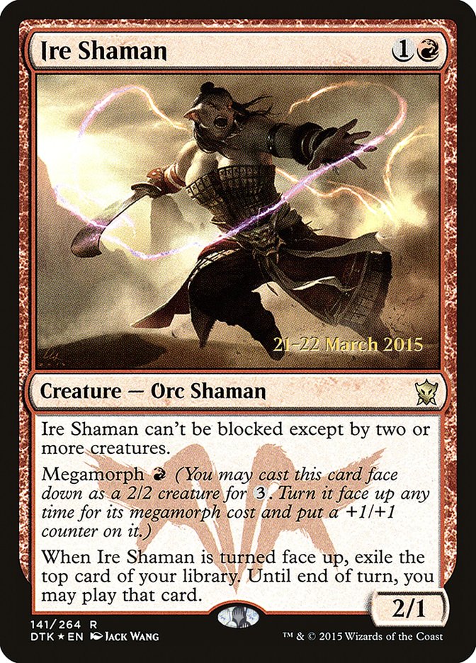 Ire Shaman [Dragons of Tarkir Prerelease Promos] | Gear Gaming Fayetteville