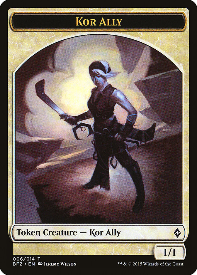 Kor Ally Token [Battle for Zendikar Tokens] | Gear Gaming Fayetteville