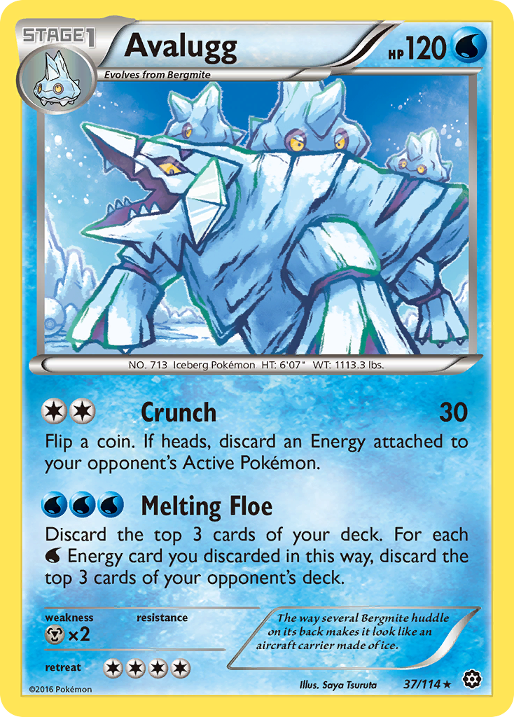 Avalugg (37/114) [XY: Steam Siege] | Gear Gaming Fayetteville