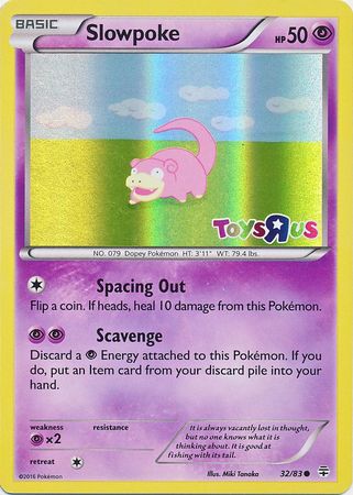 Slowpoke (32/83) (Toys R Us Promo) [XY: Generations] | Gear Gaming Fayetteville