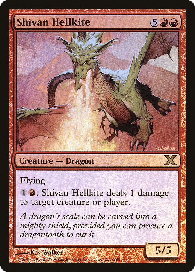 Shivan Hellkite (Premium Foil) [Tenth Edition] | Gear Gaming Fayetteville