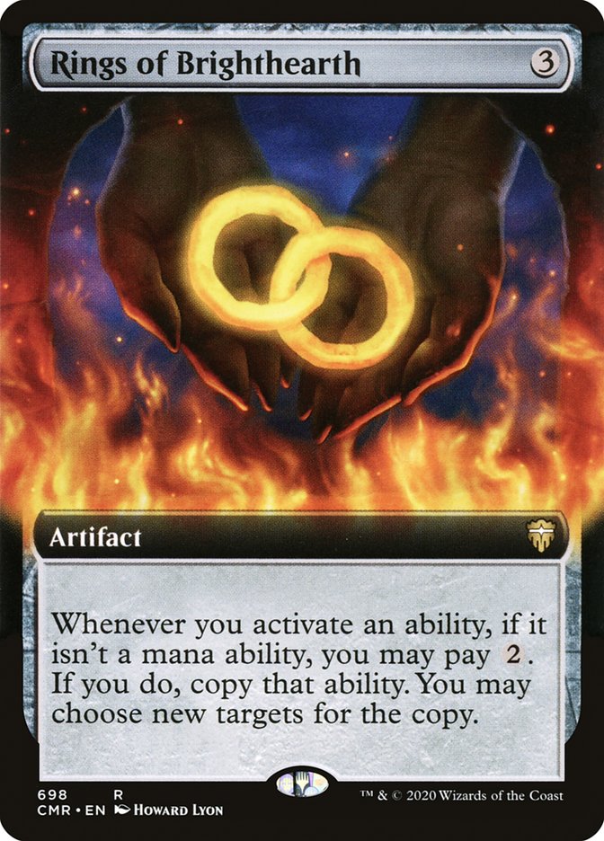 Rings of Brighthearth (Extended Art) [Commander Legends] | Gear Gaming Fayetteville