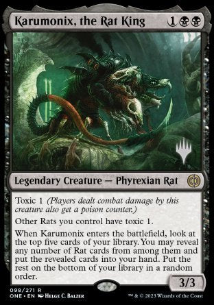 Karumonix, the Rat King (Promo Pack) [Phyrexia: All Will Be One Promos] | Gear Gaming Fayetteville