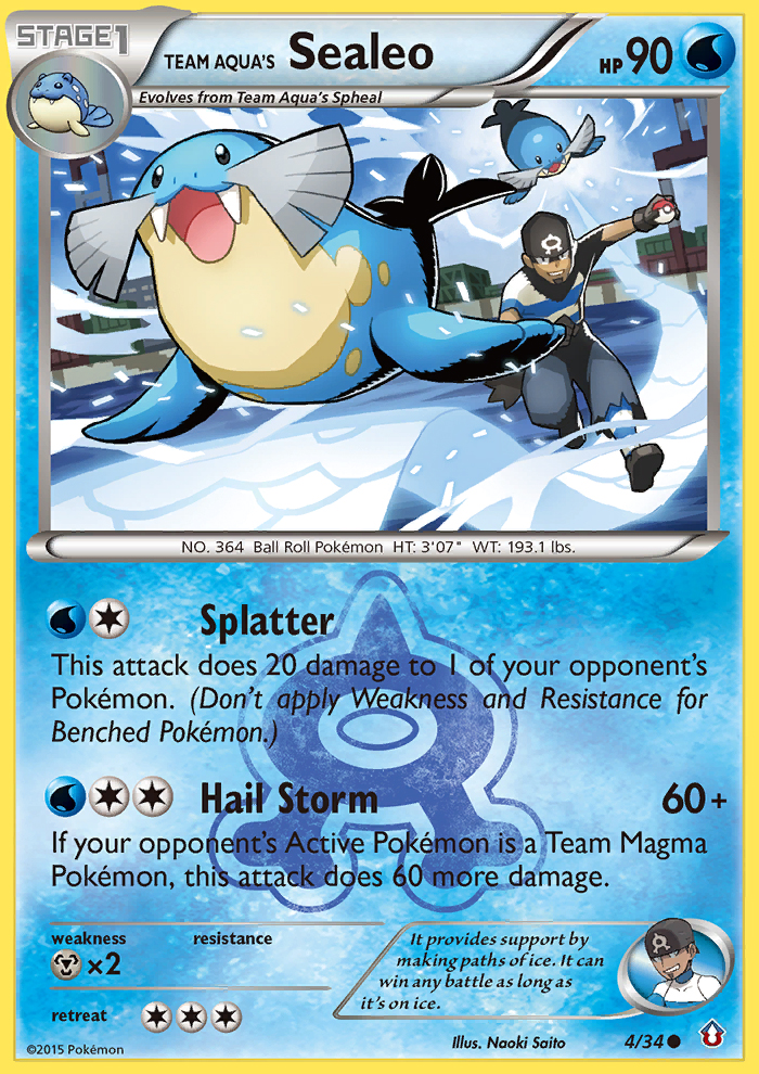 Team Aqua's Sealeo (4/34) [XY: Double Crisis] | Gear Gaming Fayetteville