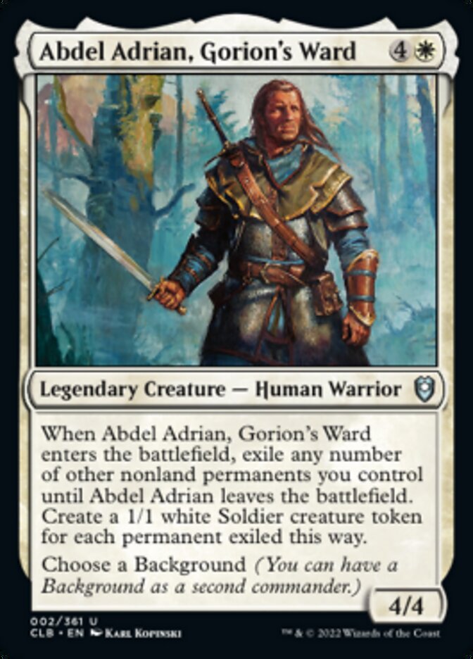 Abdel Adrian, Gorion's Ward [Commander Legends: Battle for Baldur's Gate] | Gear Gaming Fayetteville