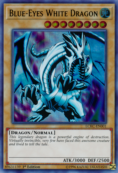 Blue-Eyes White Dragon (Version 1) [LCKC-EN001] Ultra Rare | Gear Gaming Fayetteville