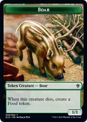 Boar // Food (18) Double-Sided Token [Throne of Eldraine Tokens] | Gear Gaming Fayetteville